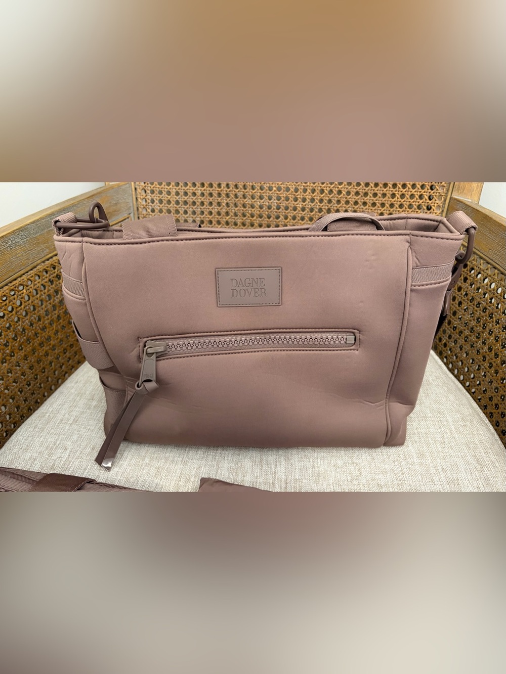 Dagne Dover Large Tote Bag in Dune